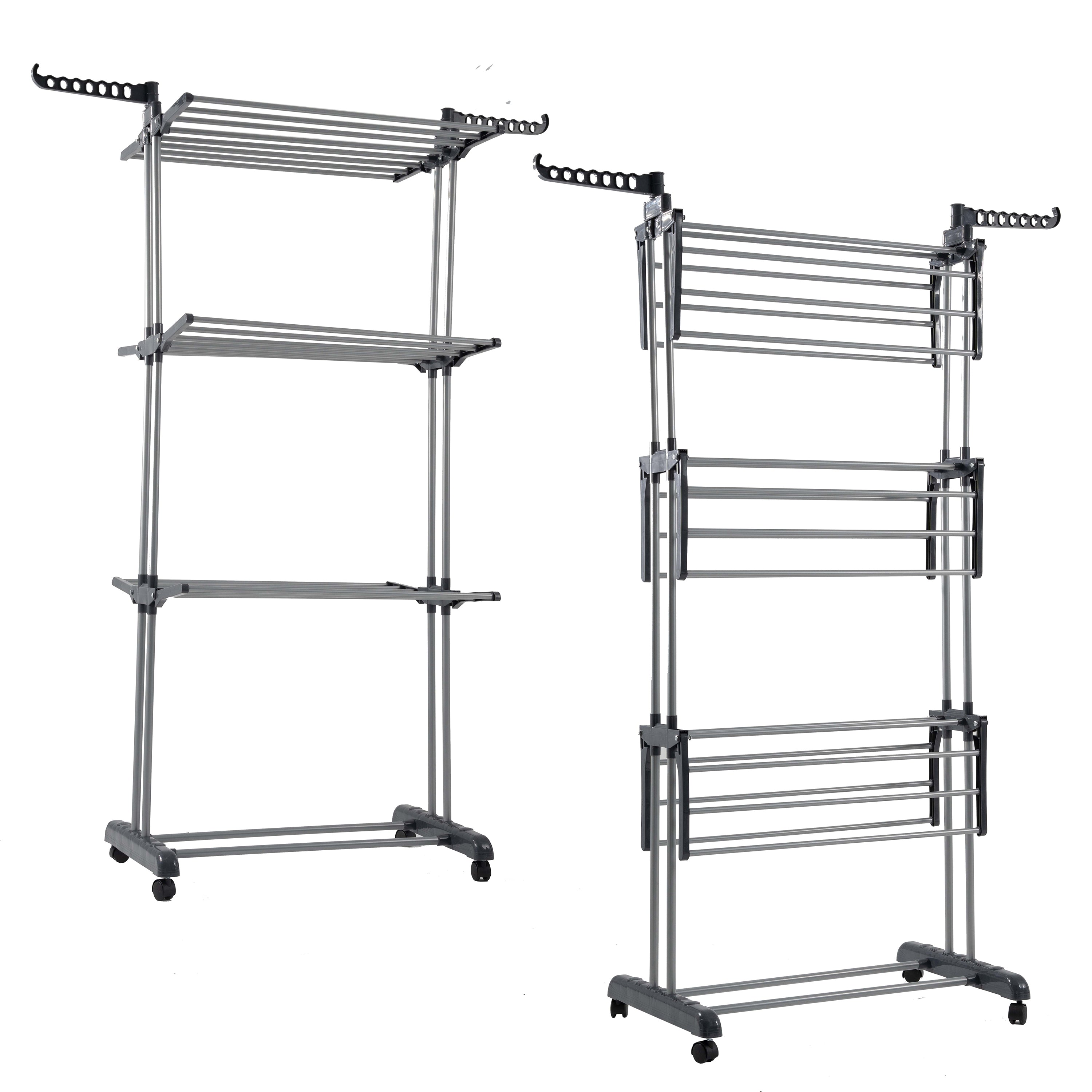 AMOS Clothes Rack 4-Tier Foldable Drying