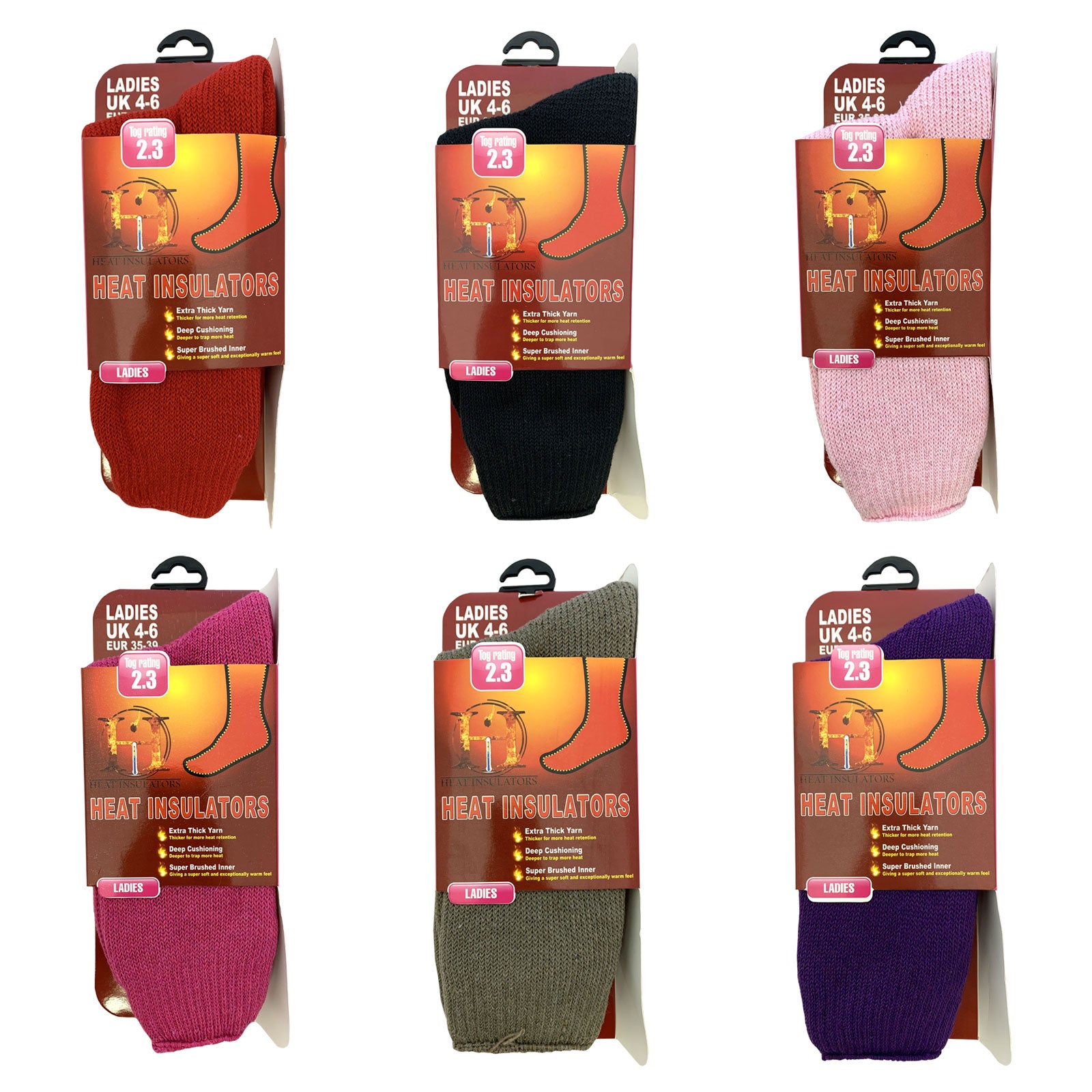 Ladies Size 4-6 Warm Thermal Socks