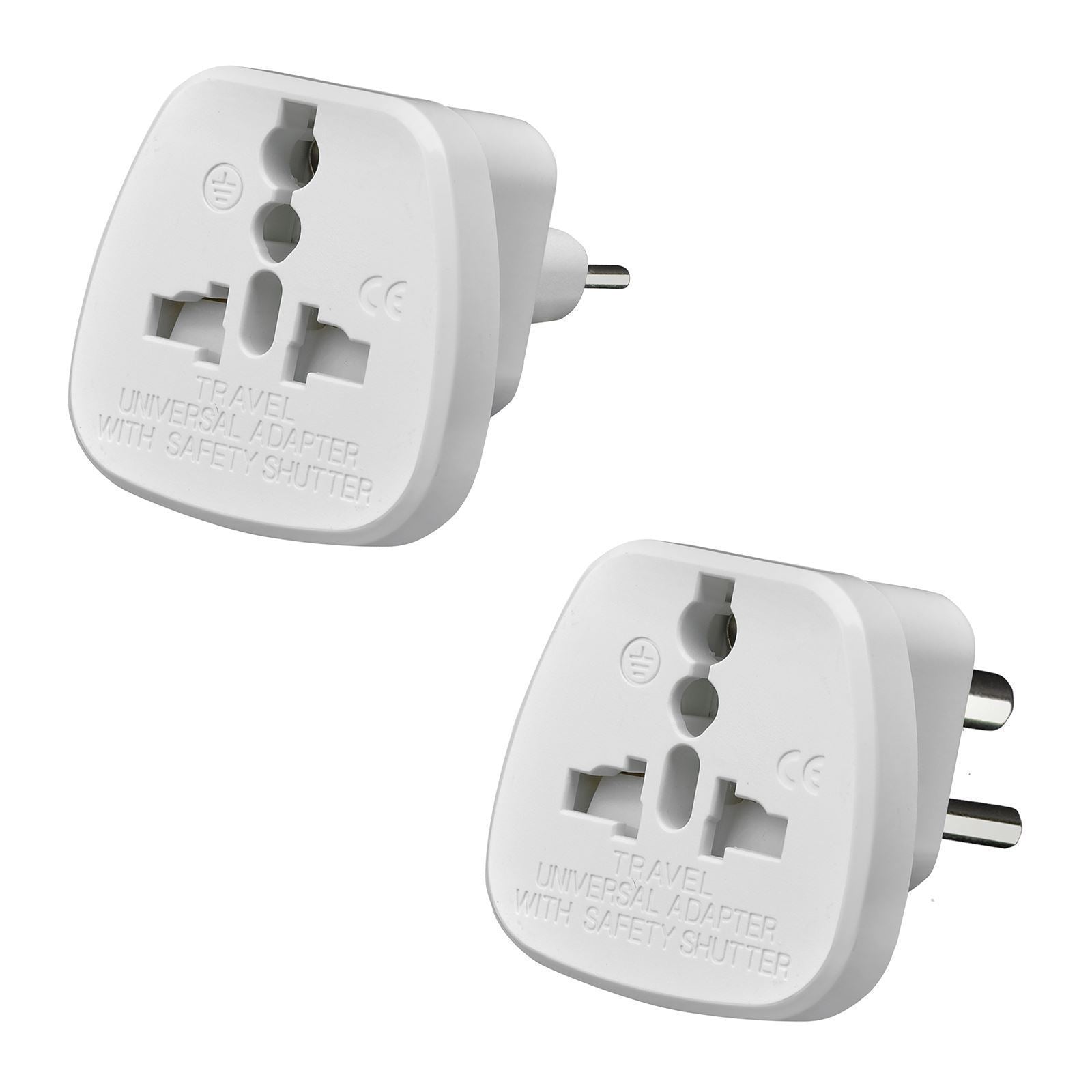 AMOS 2-Pin Travel Plug Adaptors