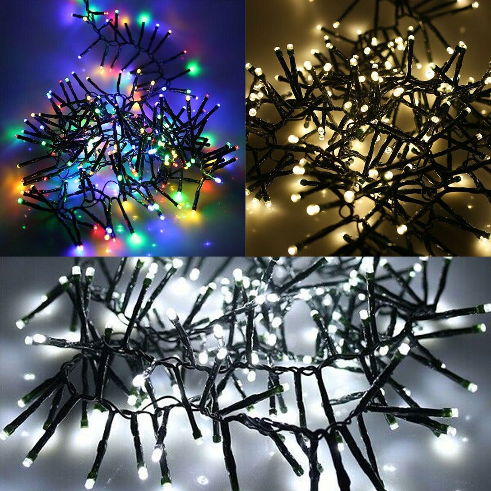 1000 LED Tree String Lights Christmas 25m Length Indoor Outdoor Multi Functions