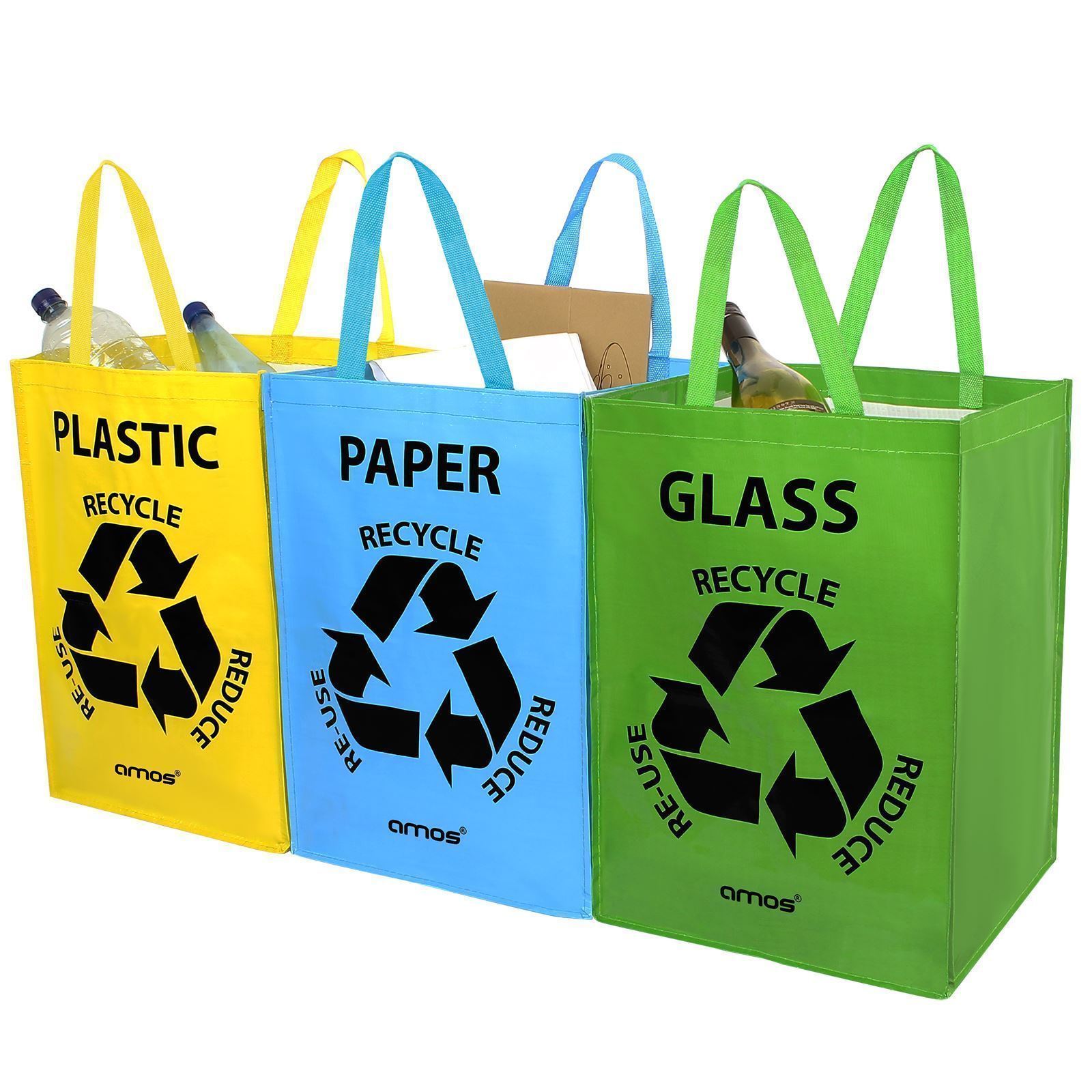AMOS 3 x Recycling Bags