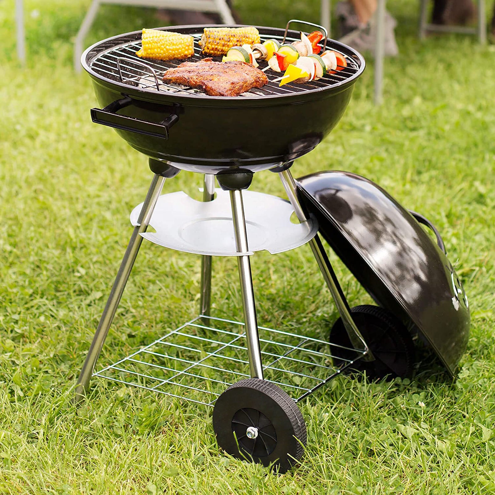 AMOS Black Kettle BBQ Grill