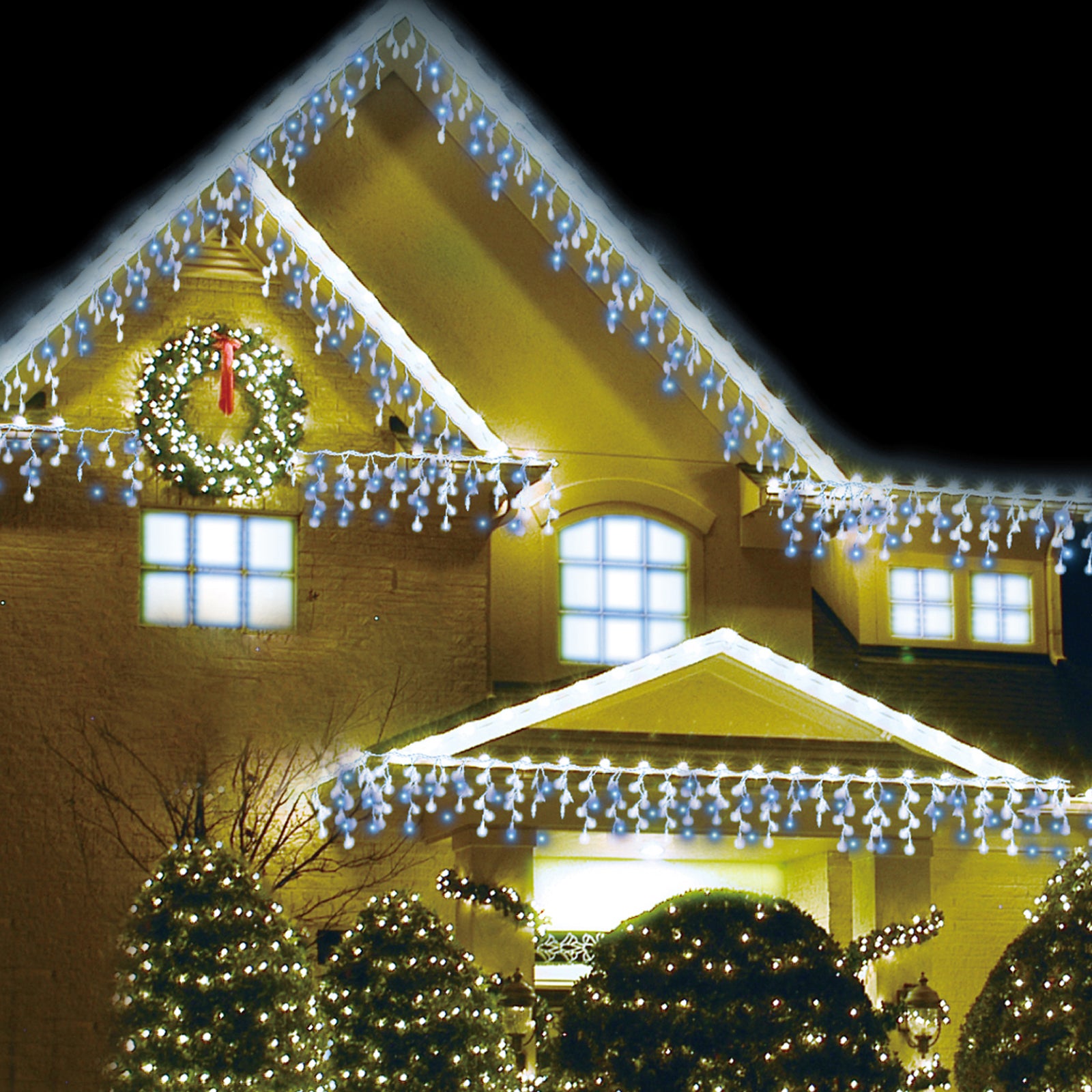 AMOS 720 LED 21m Snowing Effects Icicle Lights Indoor Outdoor Christmas Home Garden