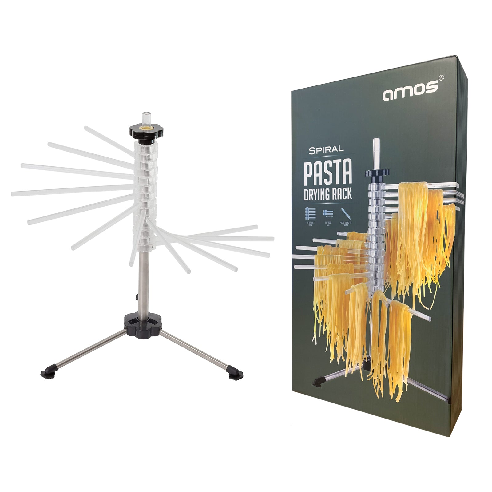 AMOS Spiral Spaghetti Pasta Drying Rack