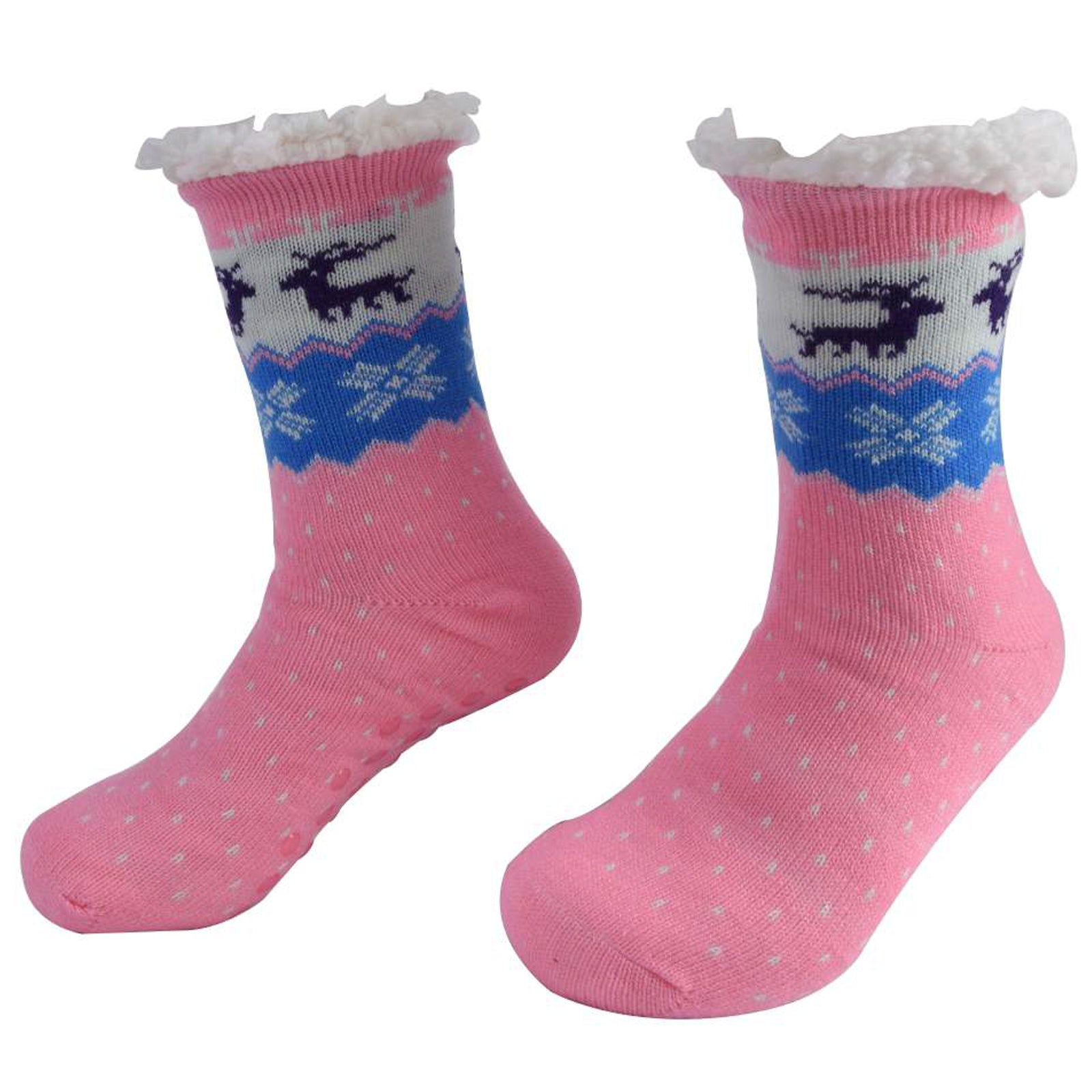 AMOS Ladies Christmas Slipper Socks