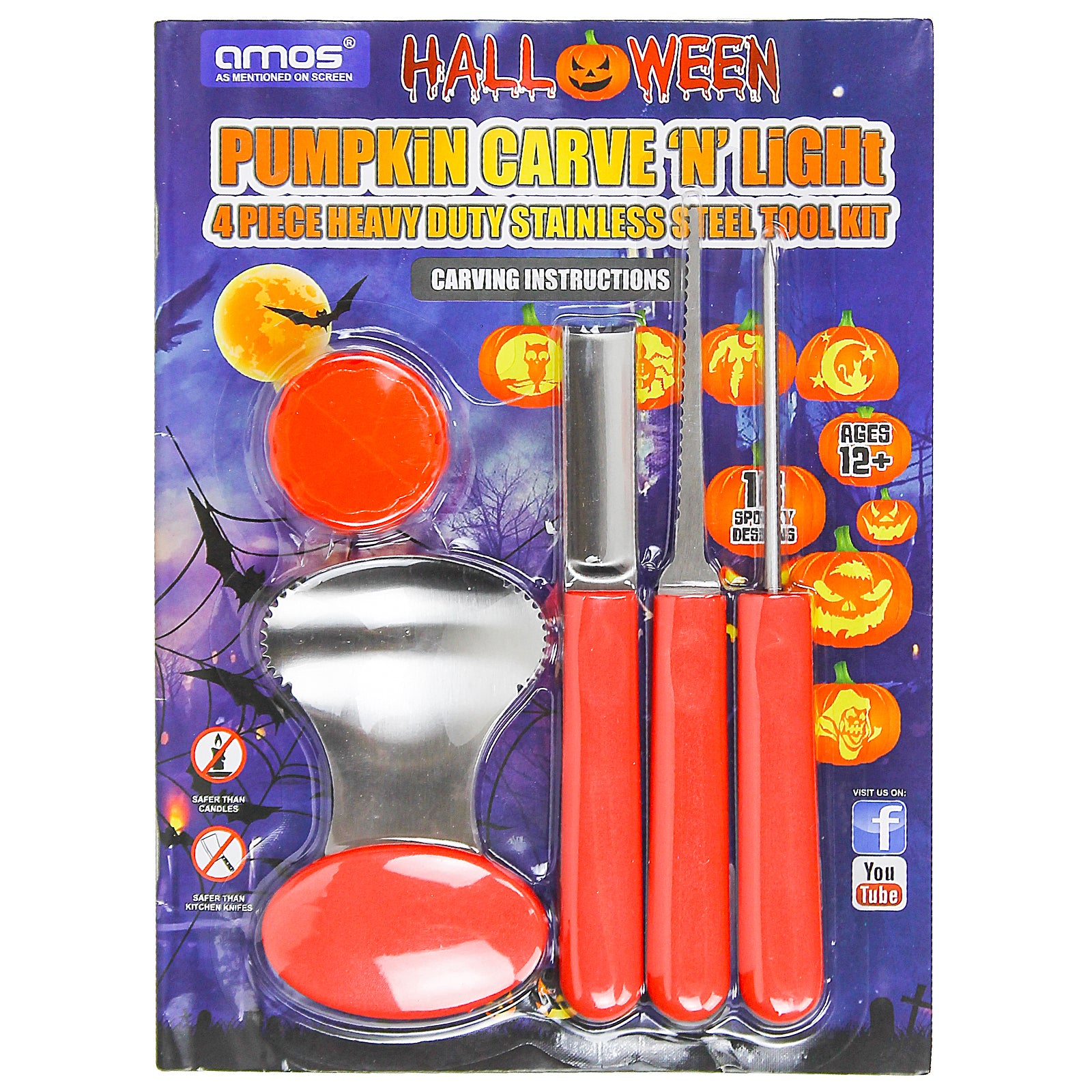 AMOS Pumpkin Carving Kit Halloween