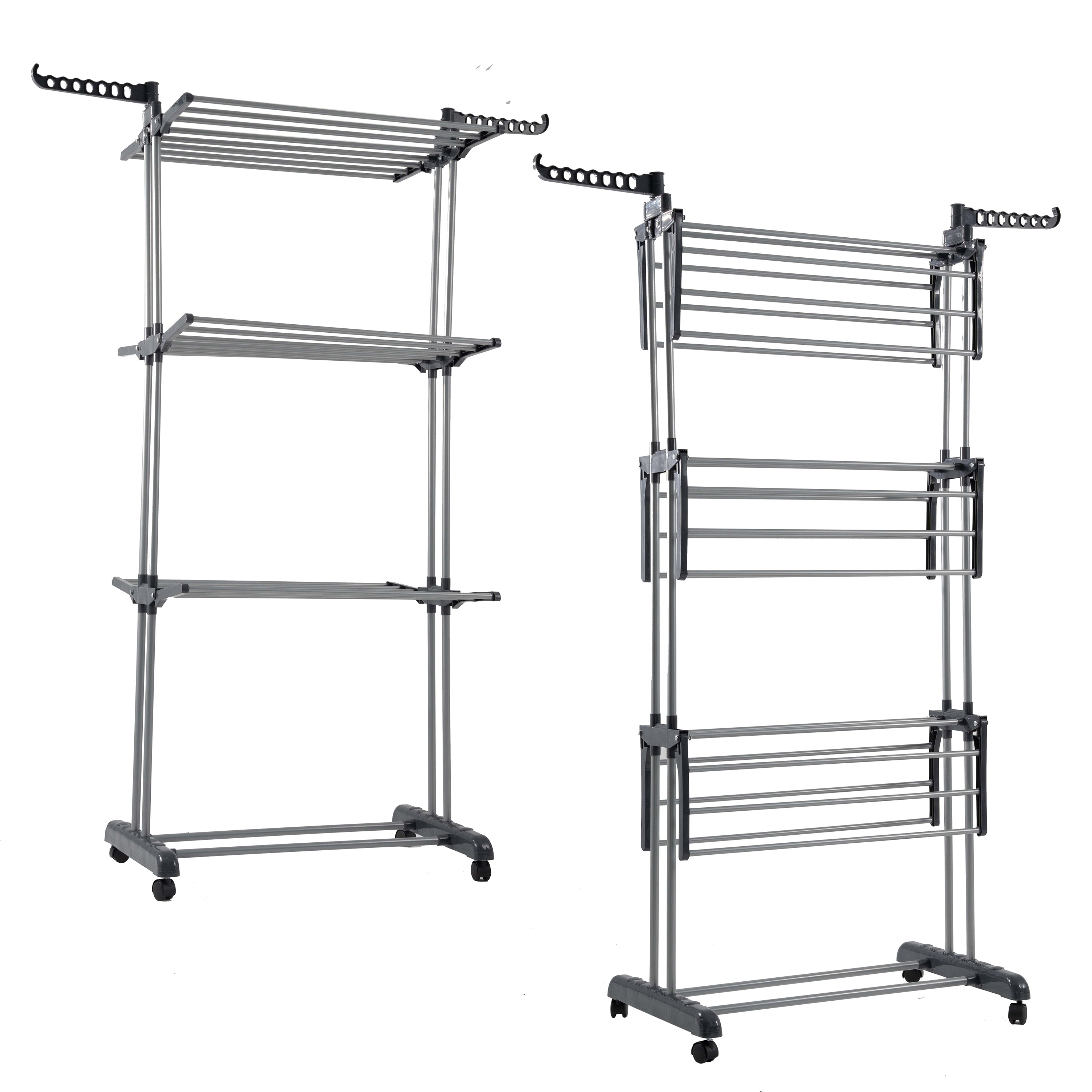 AMOS Clothes Rack 4-Tier Foldable Drying 