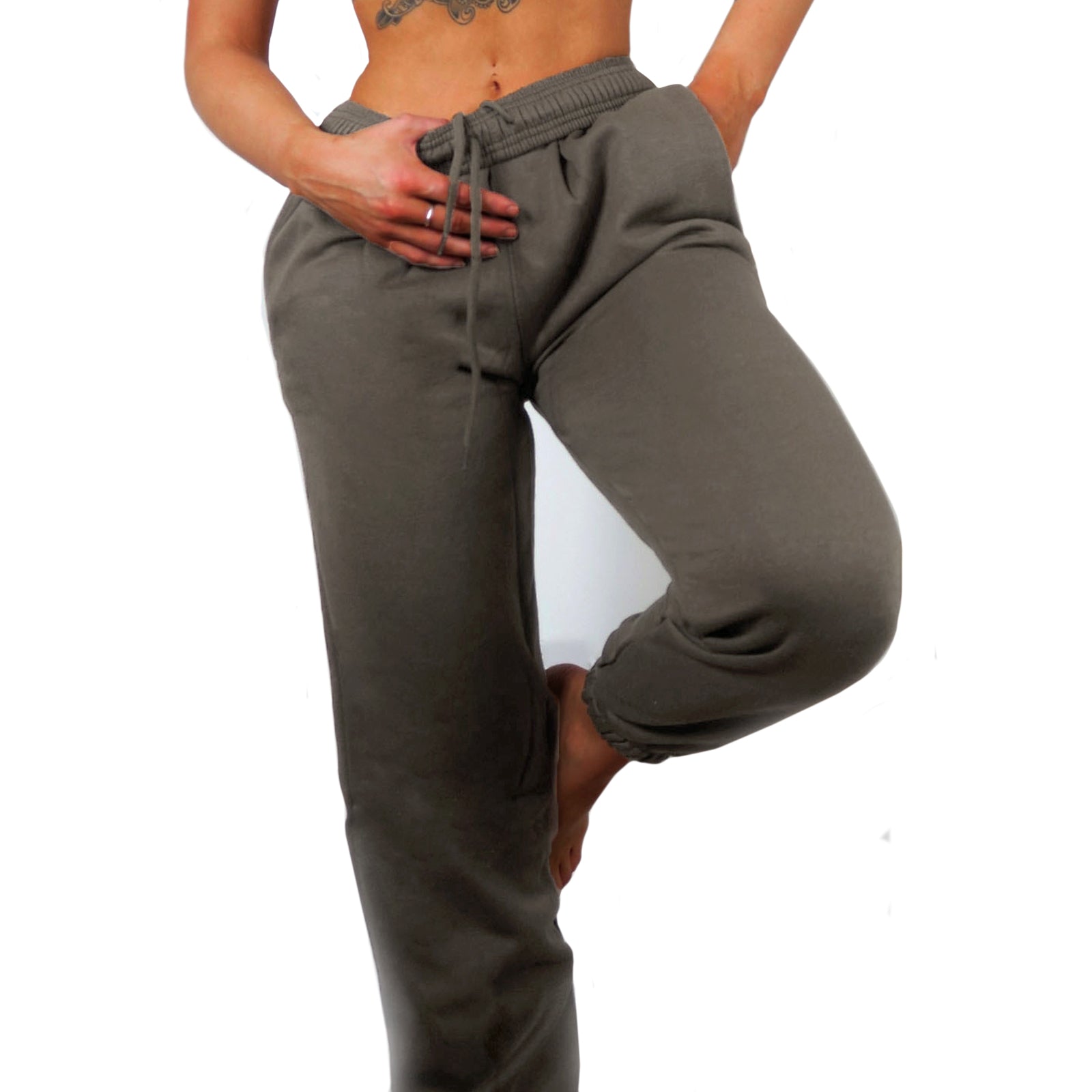 Dark grey ladies online joggers