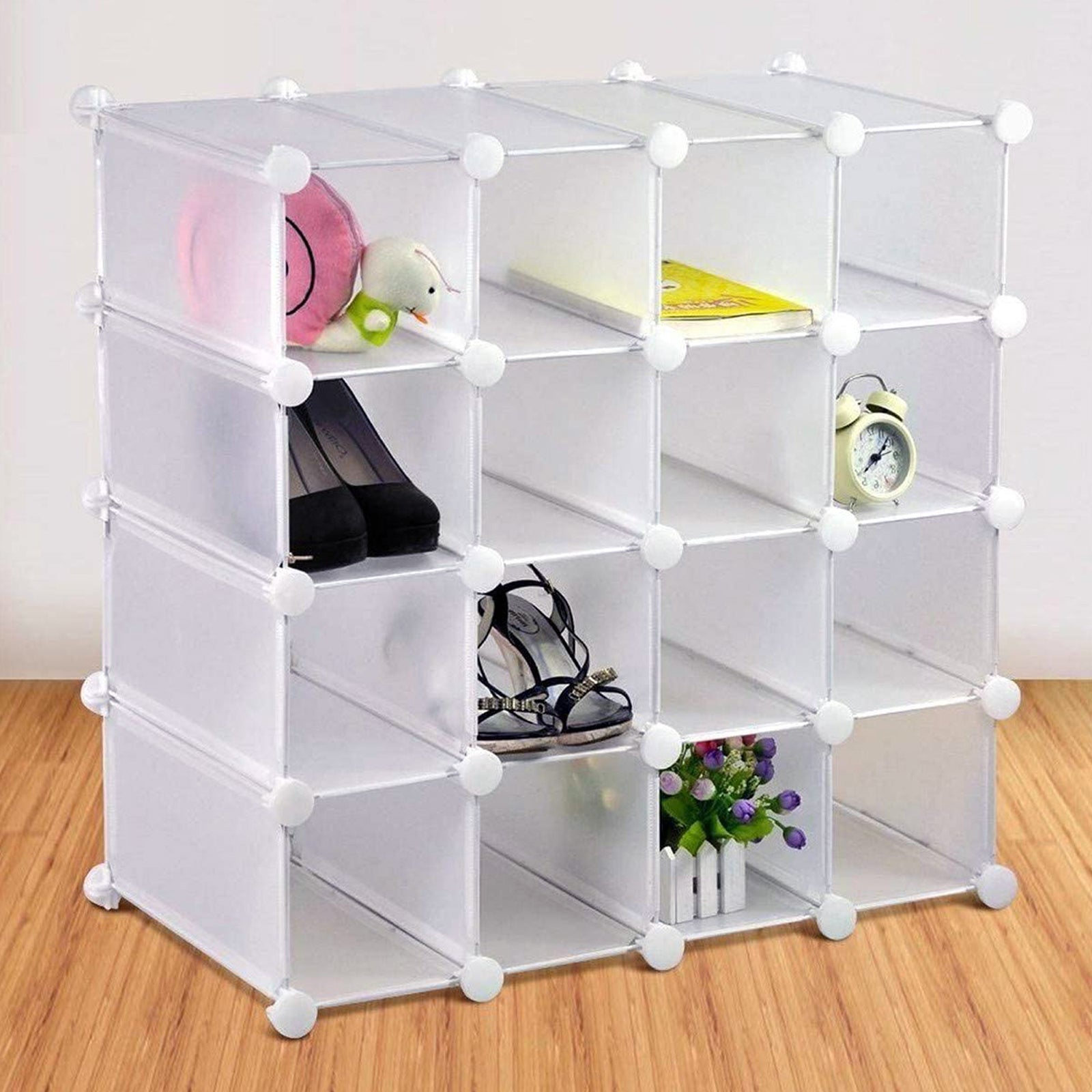 Interlocking clearance shoe organizer