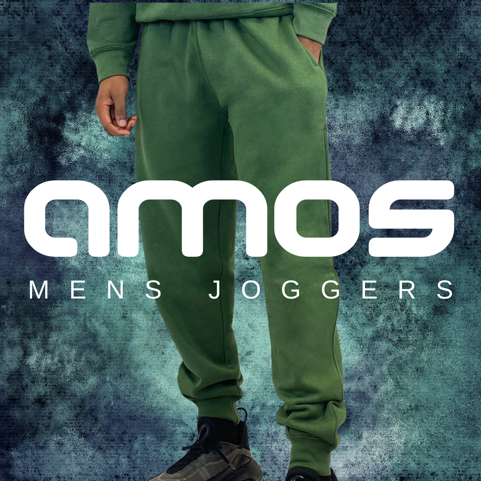 AMOS Mens Fleece Joggers Drawstring Sweat Slim Cuffed Bottoms Home AMOS UK