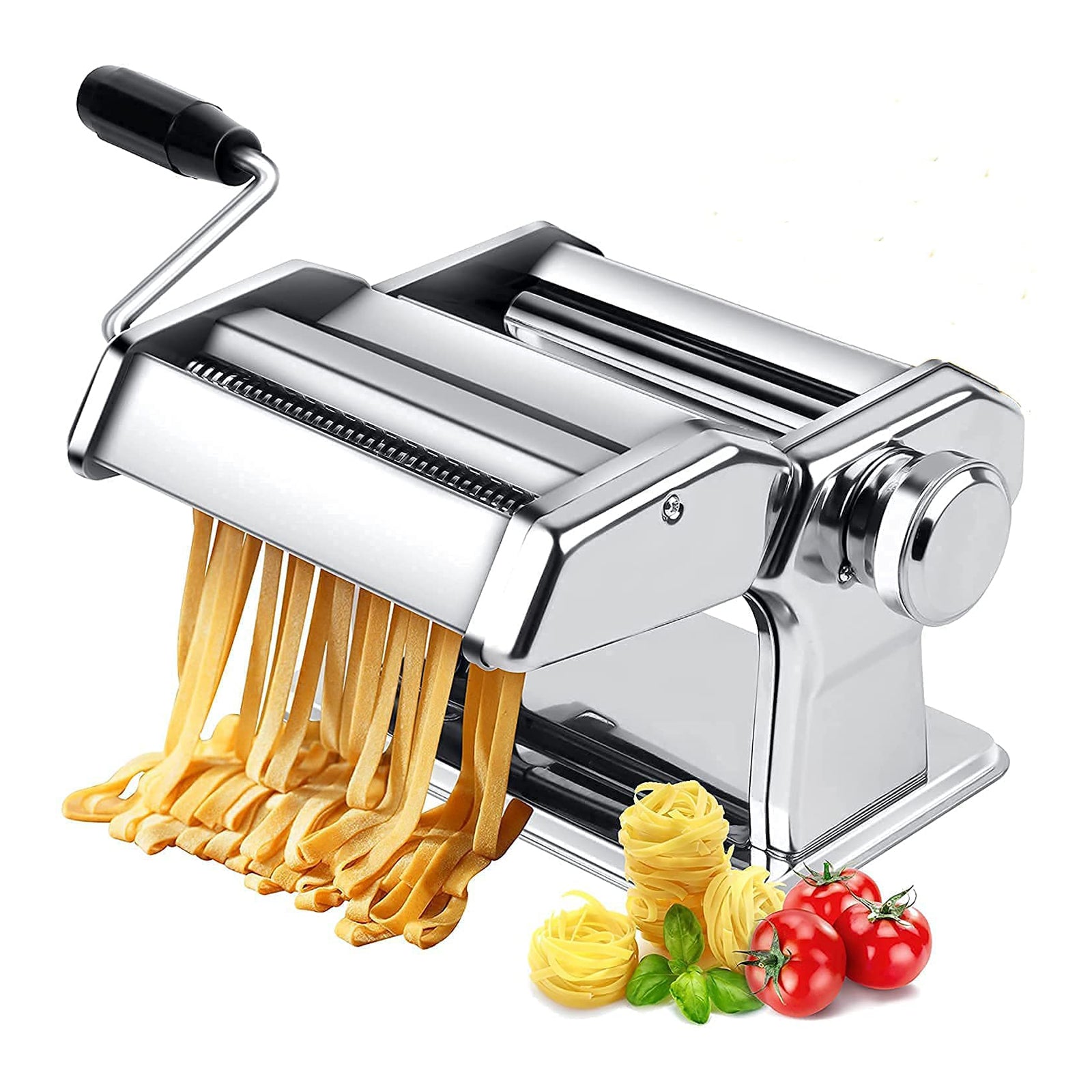 AMOS Italian Pasta Machine & Pasta Spiral Drying Rack