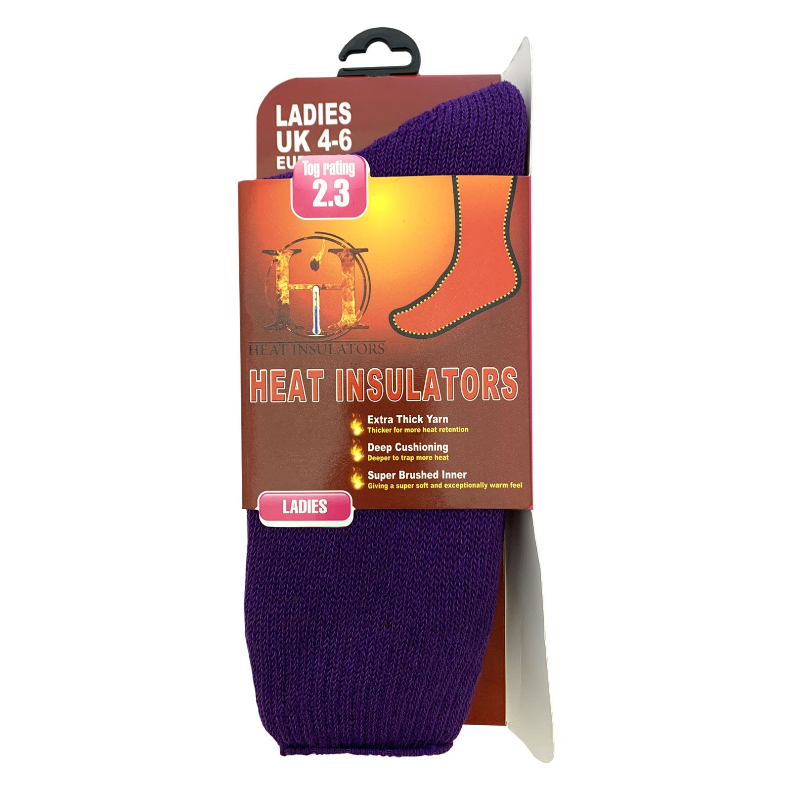 Ladies Size 4-6  Warm Thermal Socks 