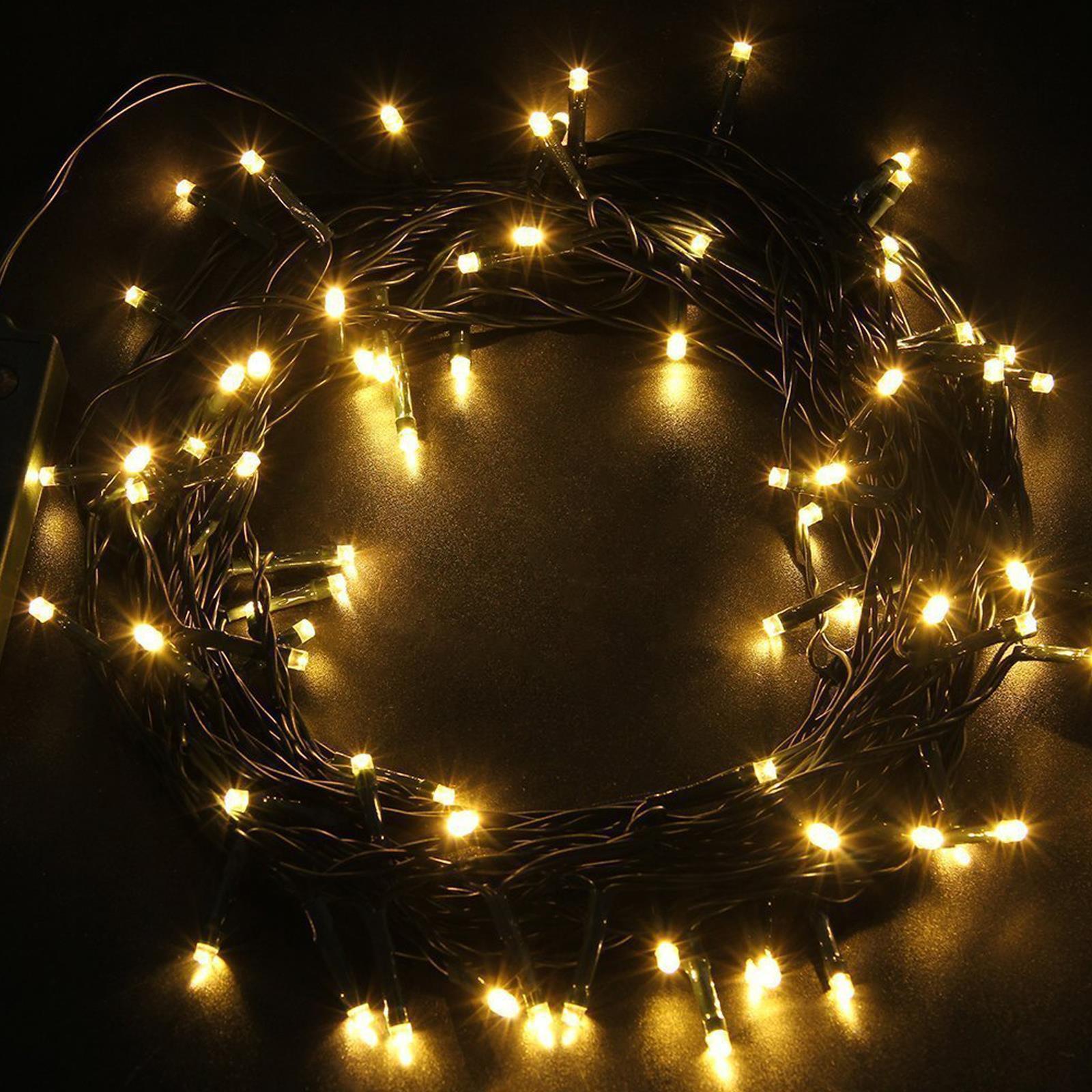 ROADAYLY Fairy Light 720 LED 295ft Color Changing Green Line Lights Outdoor 11 Modes Plug in Outdoor String Lights Waterproof LED String Lights Orchar AMOS 720 LED 72m String Fairy Lights Indoor Outdoor Christmas Tree House  Decoration