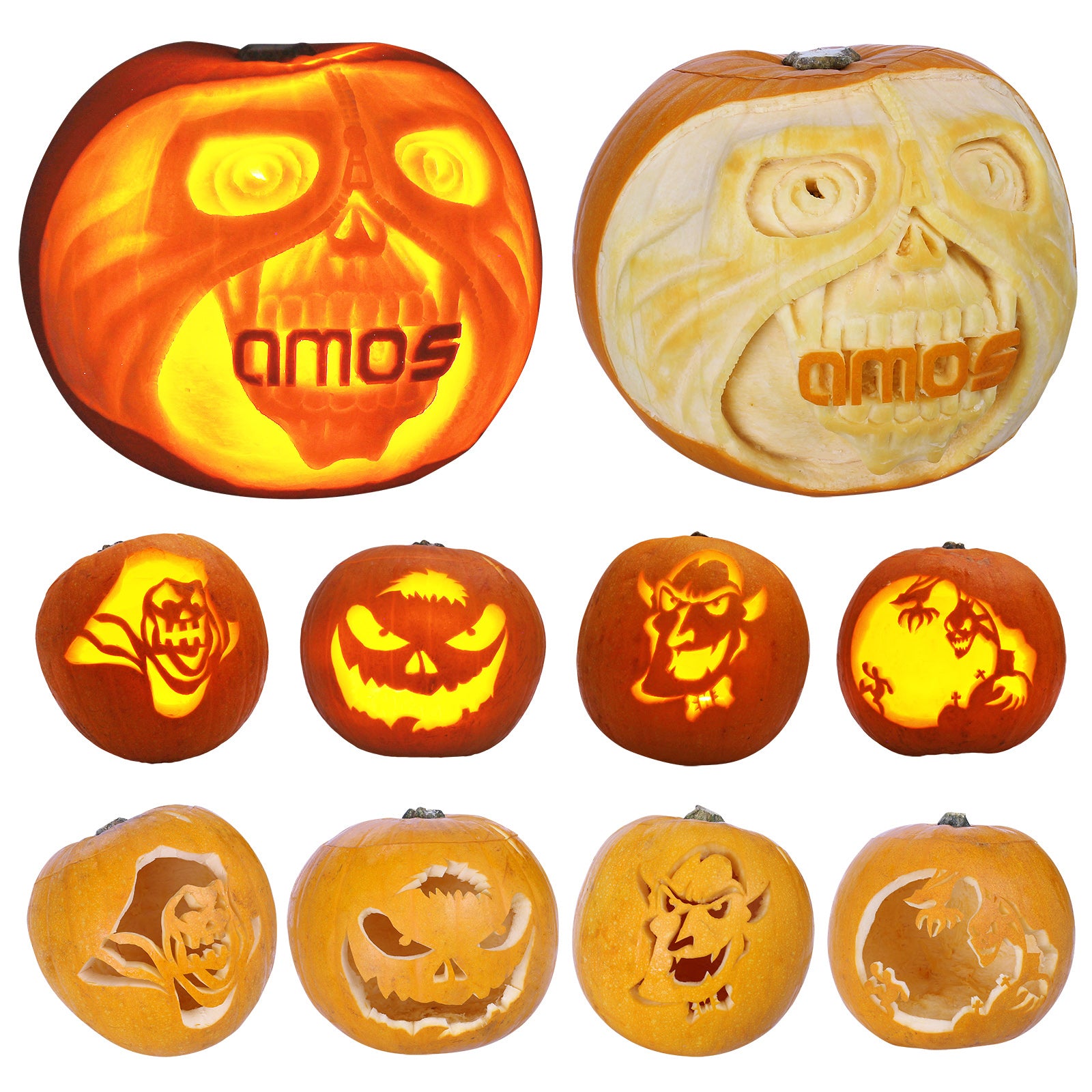 AMOS Halloween Pumpkin Carving Kit